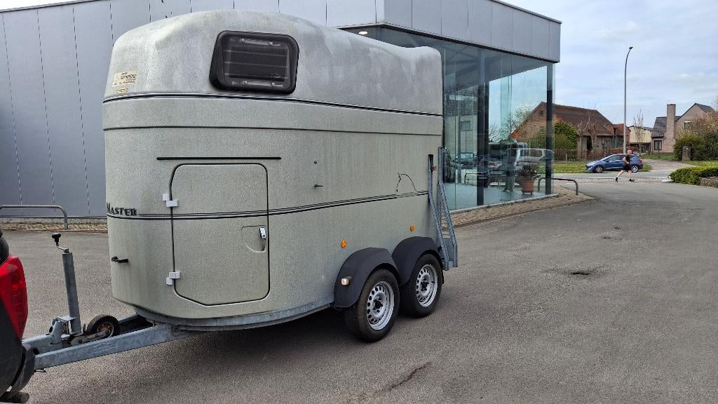 PAARDEN TRAILER, Ophalen, Gebruikt, Aluminium, 2-paards trailer