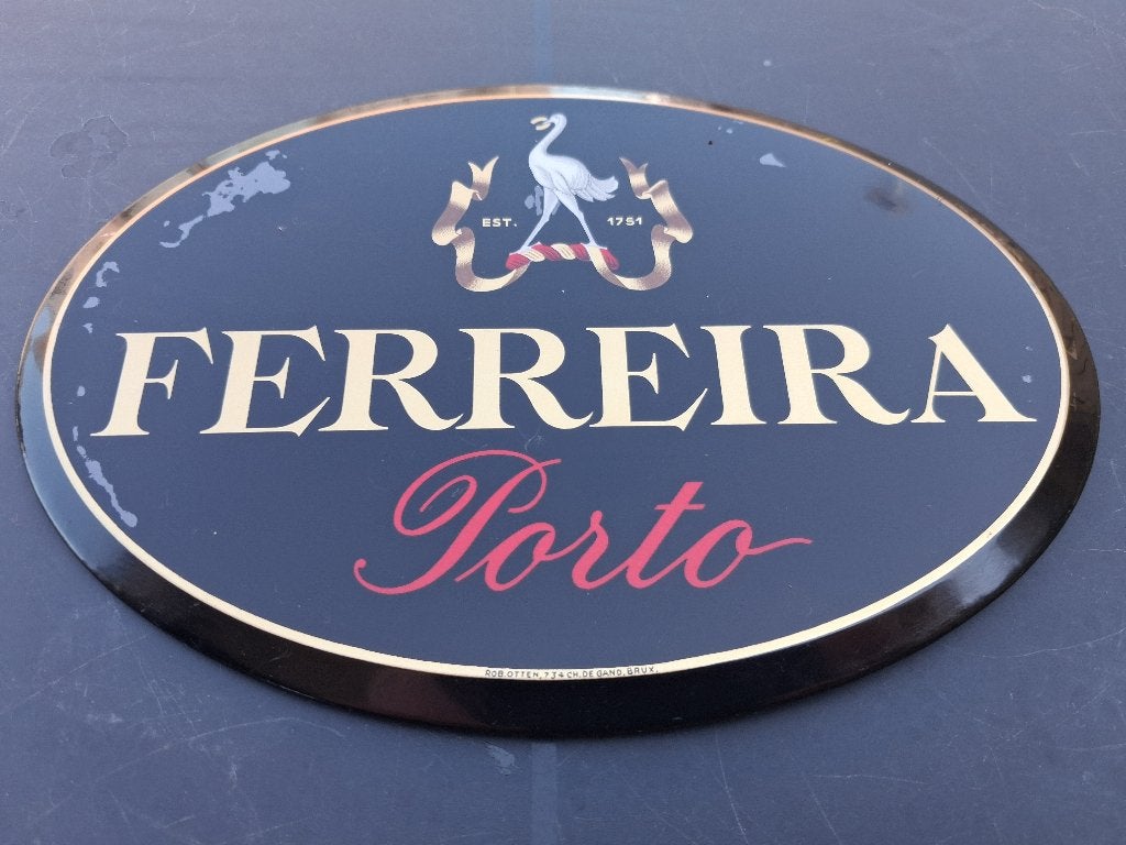 PORTO FERRERA.takszegel 2F.jaartal denk 1957., Verzamelen, Ophalen of Verzenden, Gebruikt, Reclamebord