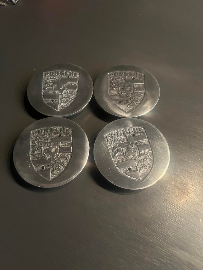 Lot de 4 cache-moyeux Porsche en aluminium poli, Autos : Pièces & Accessoires, Enlèvement ou Envoi, Utilisé, Porsche