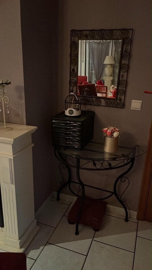 Ensemble coiffeuse-miroir avec chaise et repose-pieds, Enlèvement