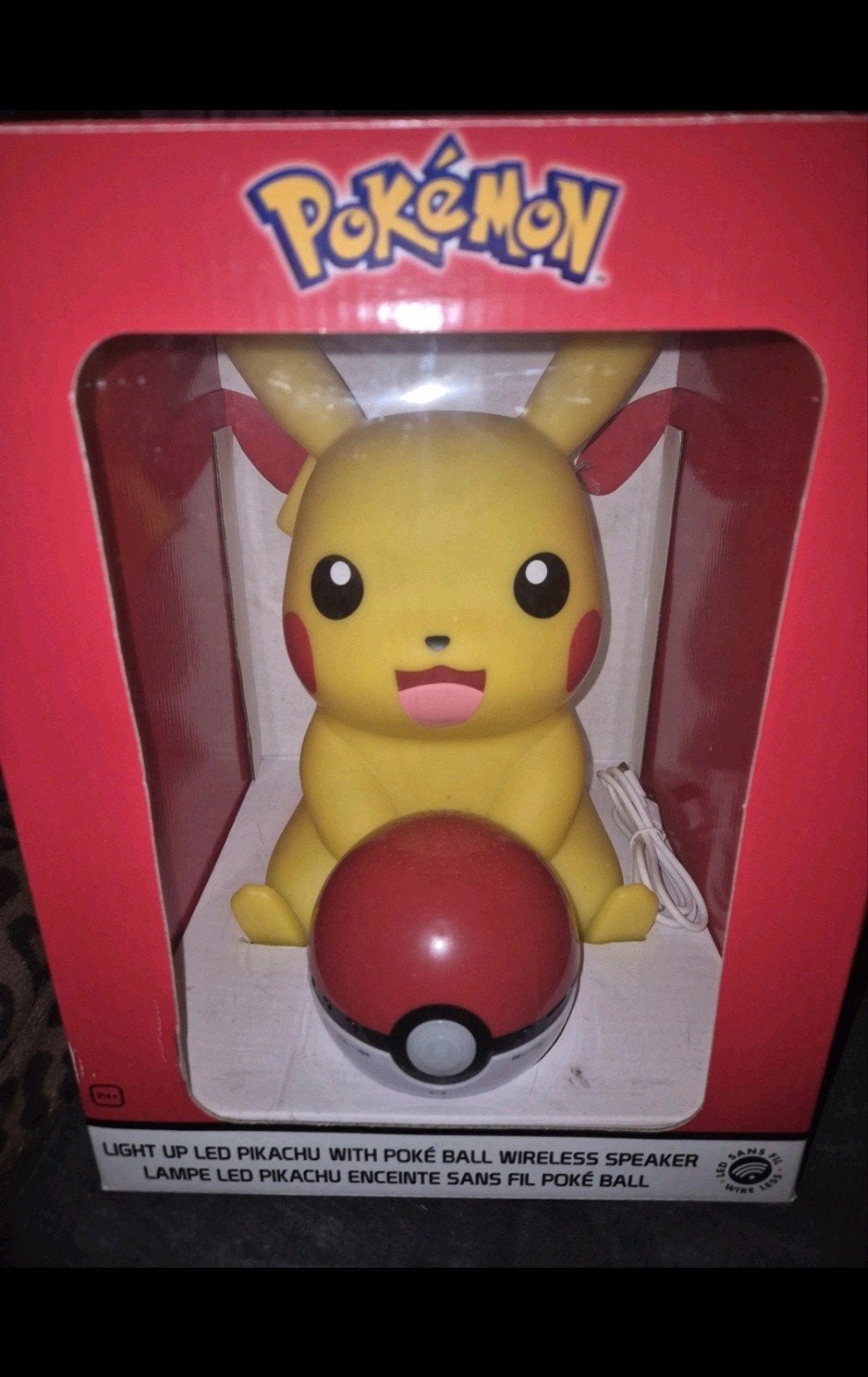 Découvrez la lampe veilleuse Pikachu avec enceinte sans fil, Envoi, Sans fil, Lampe