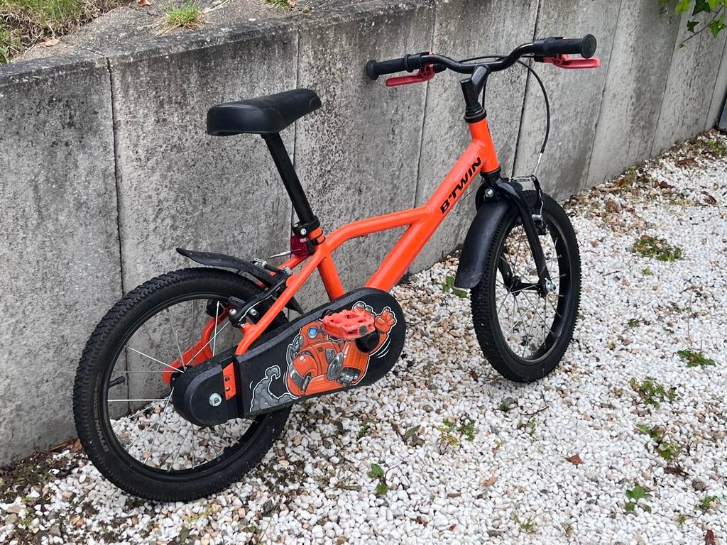 Kinder fiets 3 tot 6 jaar oranje, Fietsen en Brommers, Ophalen, Zo goed als nieuw