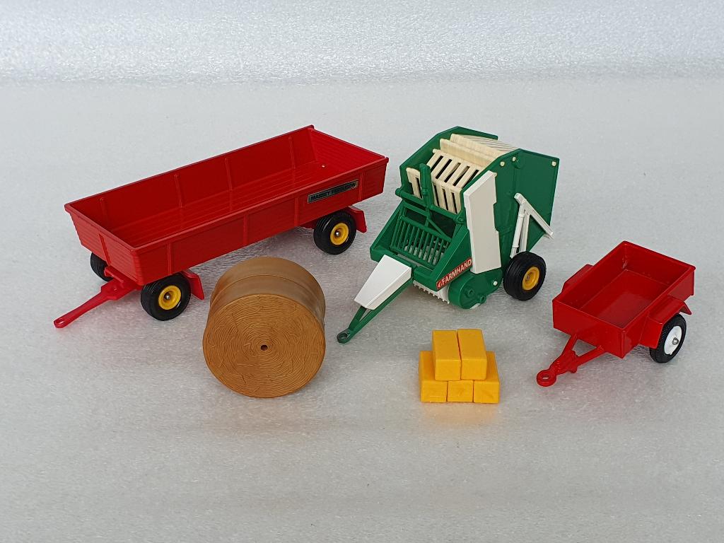 Lot van 3 Britains landbouwvoertuigen, Hobby & Loisirs créatifs, Voitures miniatures | 1:32, Enlèvement ou Envoi, Utilisé, Tracteur et Agriculture
