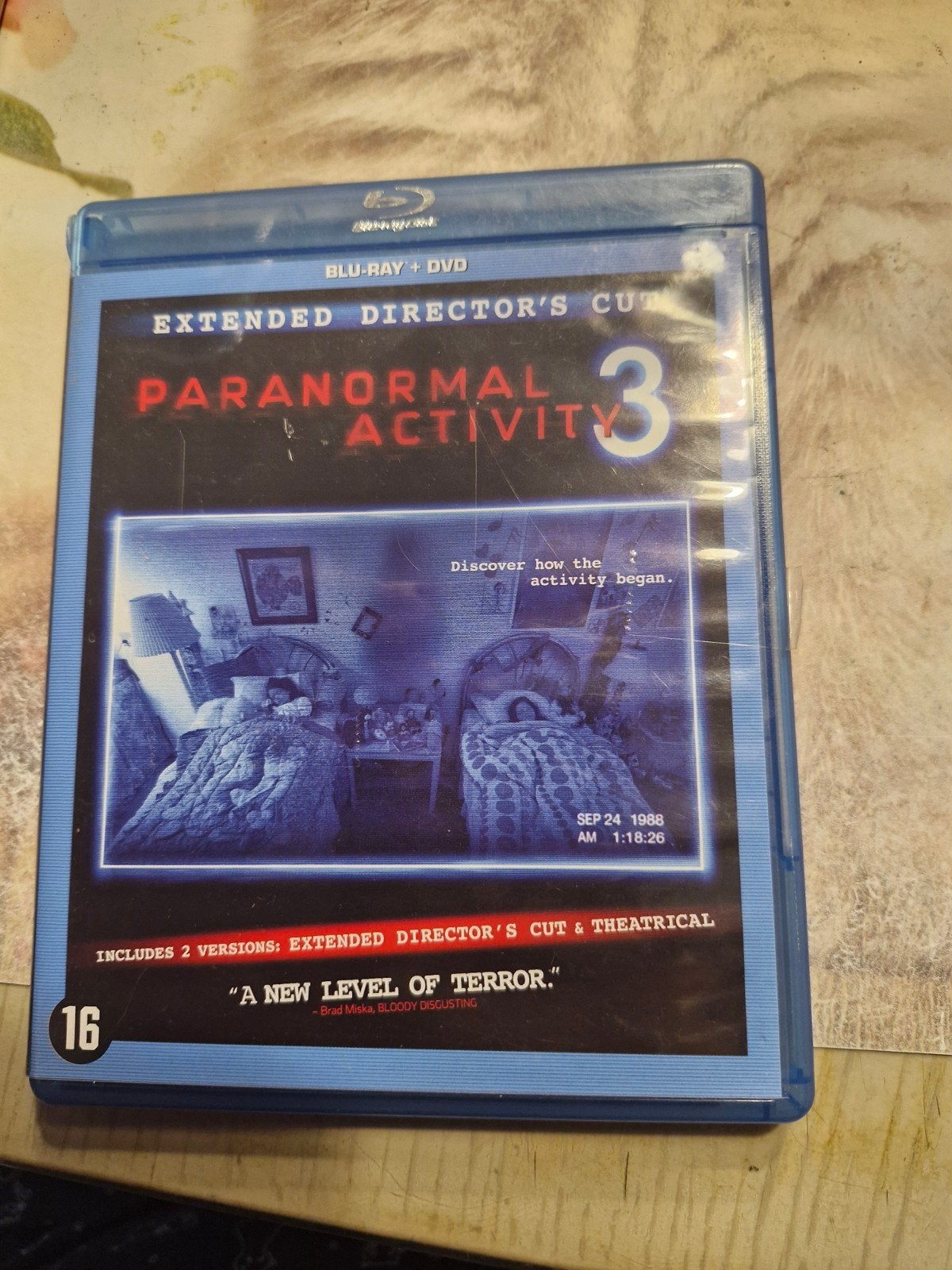 Blu_ray+DVD Paranormal Activity 3, Nederlands, Nederlands, Ophalen of Verzenden, Zo goed als nieuw