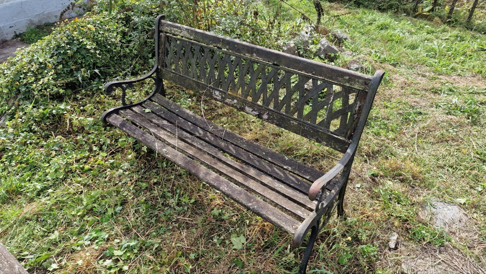 banc de jardin, Enlèvement