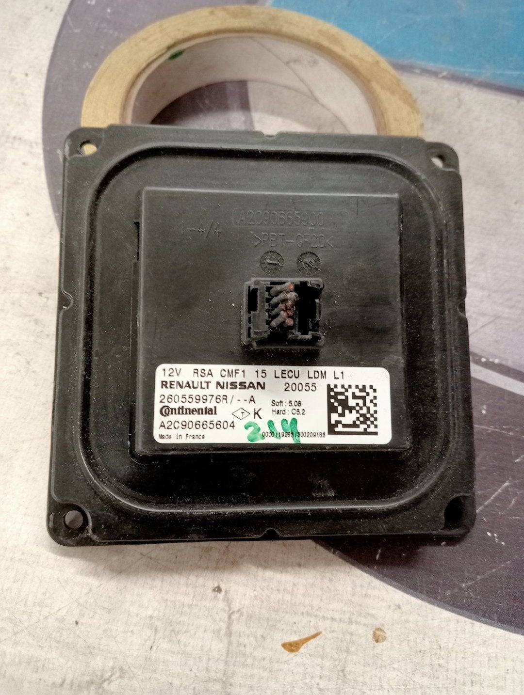 Led-ballast 2605599976R Renault A2C90665604 Continental, Renault, -, Utilisé, -