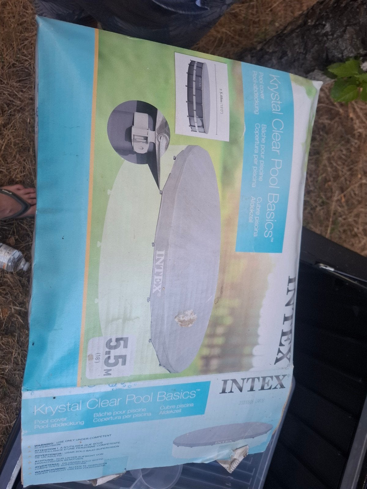 intex deluxe zwembad cover, Enlèvement, Neuf, Rond, 300 cm ou plus