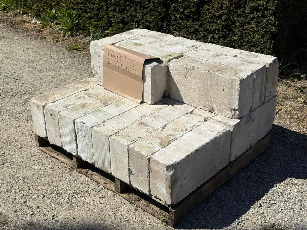 Ytongblokken gratis, ongebruikt, Tuin en Terras, Ophalen, Zo goed als nieuw