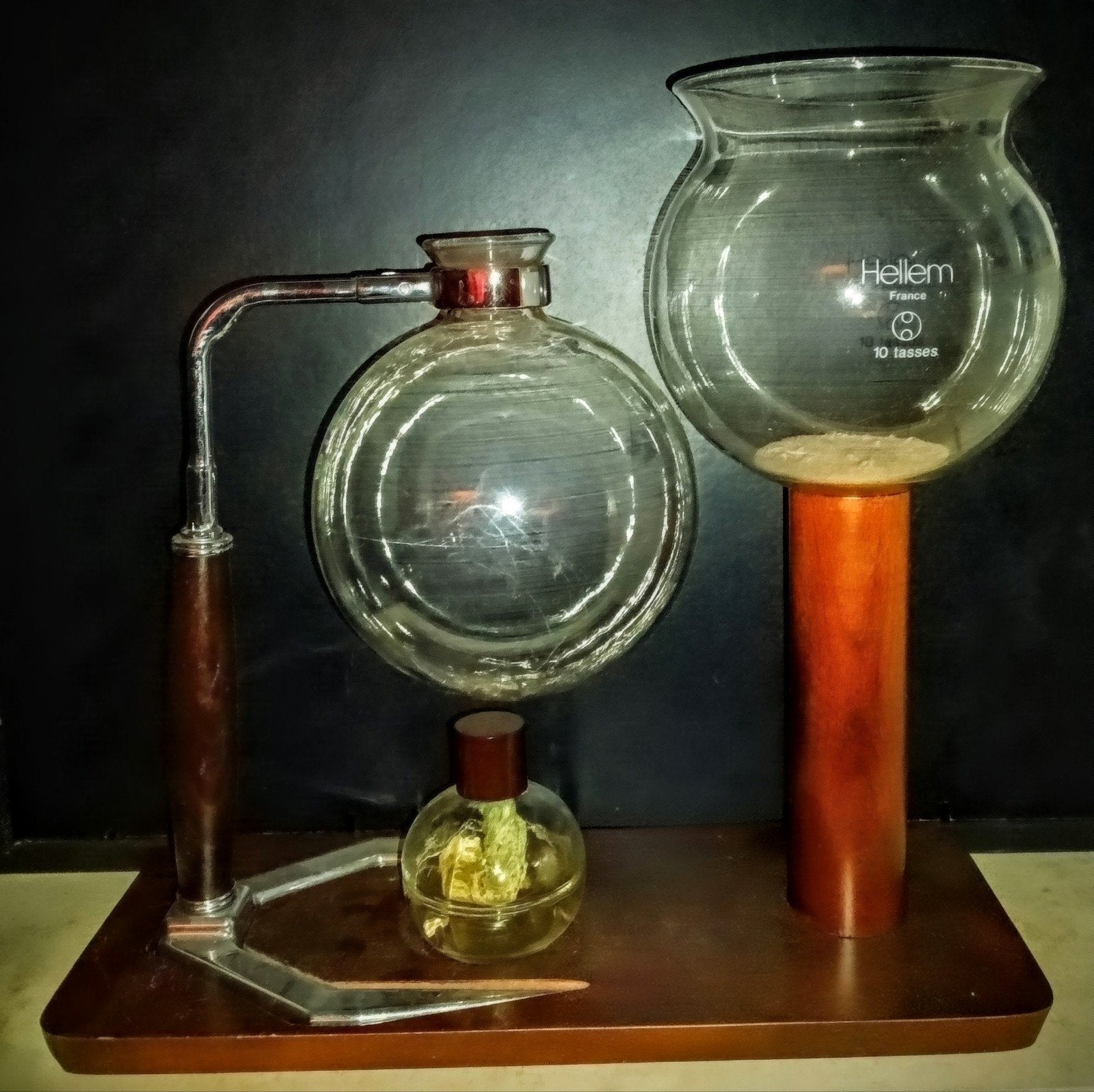 Cafétière Hellem 10 tasses, Verre, Enlèvement ou Envoi, Autres marques, Brun