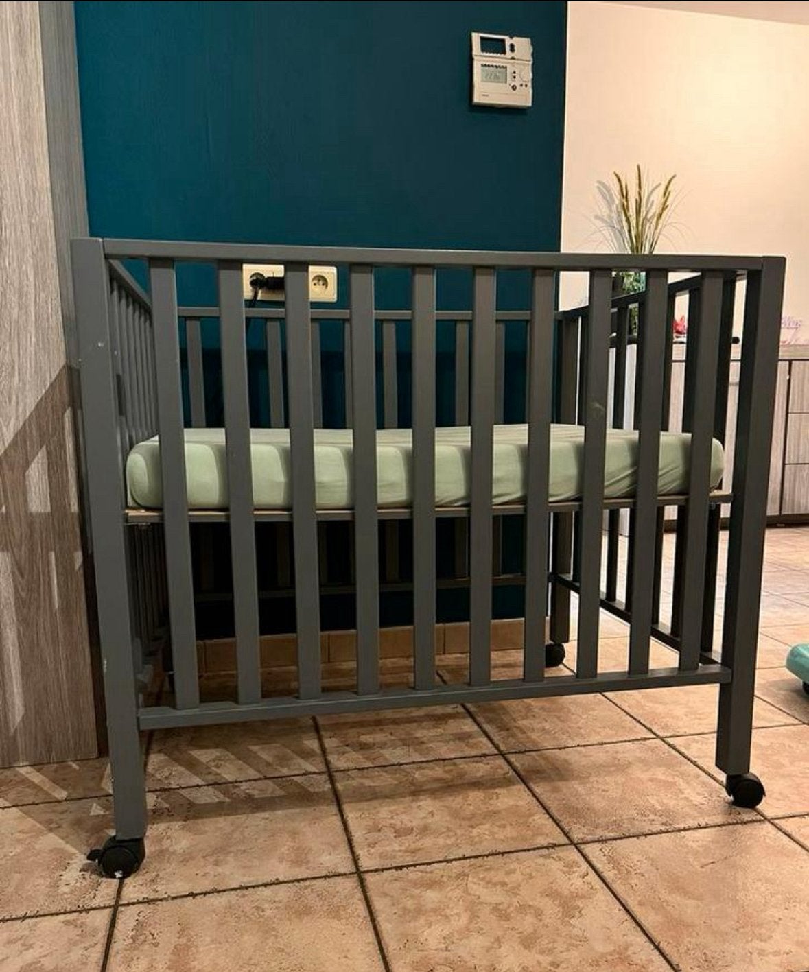 BabyPark Pericles - donkergrijs, Enlèvement, Utilisé, Carré, Réglable en hauteur