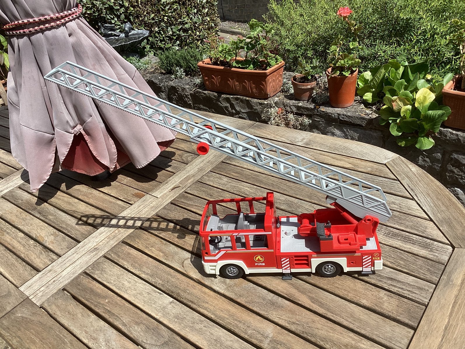 Playmobil camion pompier, Enlèvement ou Envoi, Utilisé