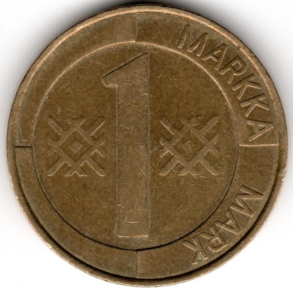 Finland : 1 Markka 1993  KM#76  Ref 15911, Ophalen of Verzenden, Overige landen, Losse munt