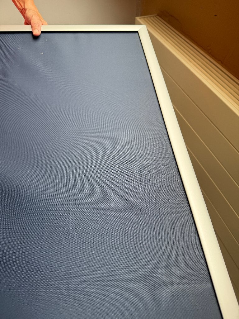 Verduisteringsgordijnen VELUX donker blauw 2 st., Ophalen, Gebruikt, 80 cm, Blauw
