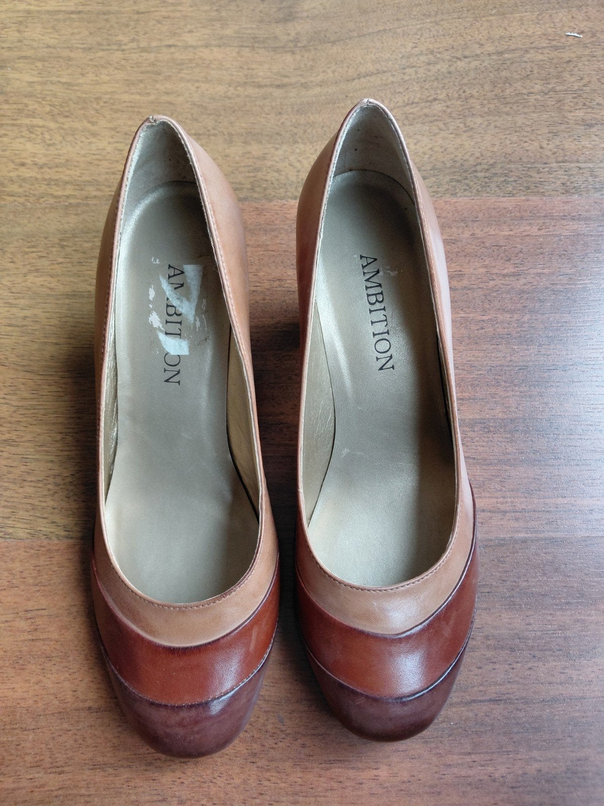 retro schoenen met 37 - nooit gedragen, Schoenen met lage hakken, Bruin, Ambition, Nieuw