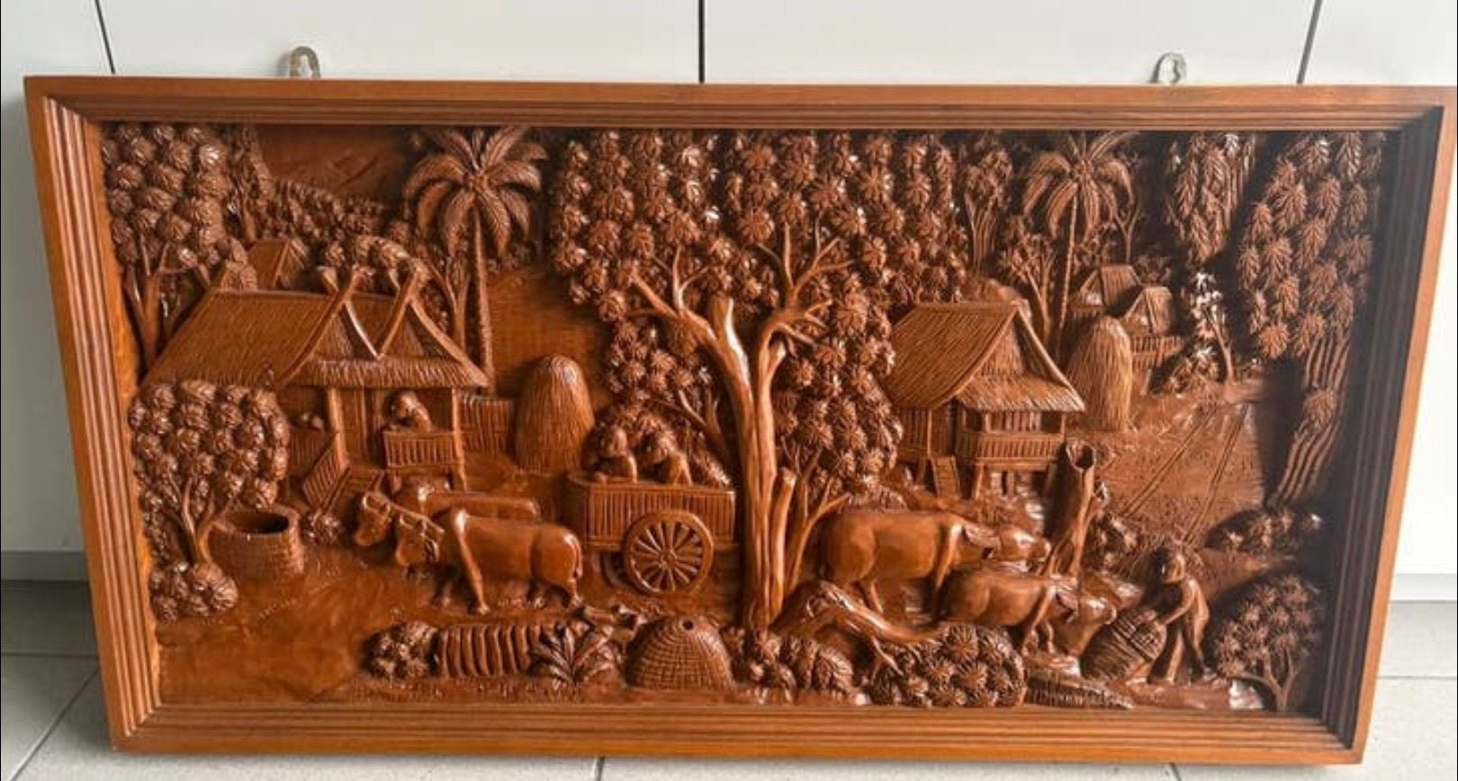 Aziatische houten snijwerk, Ophalen, Overige onderwerpen, Houtsnijwerk, Handgemaakt