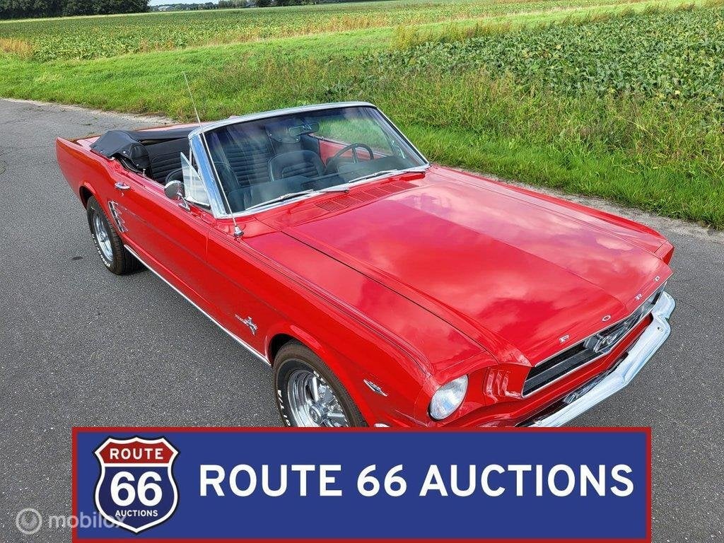 Ford Mustang Cabriolet | 1966 | Route 66 Auctions, Autos, Achat, Entreprise, Boîte manuelle, Autre carrosserie