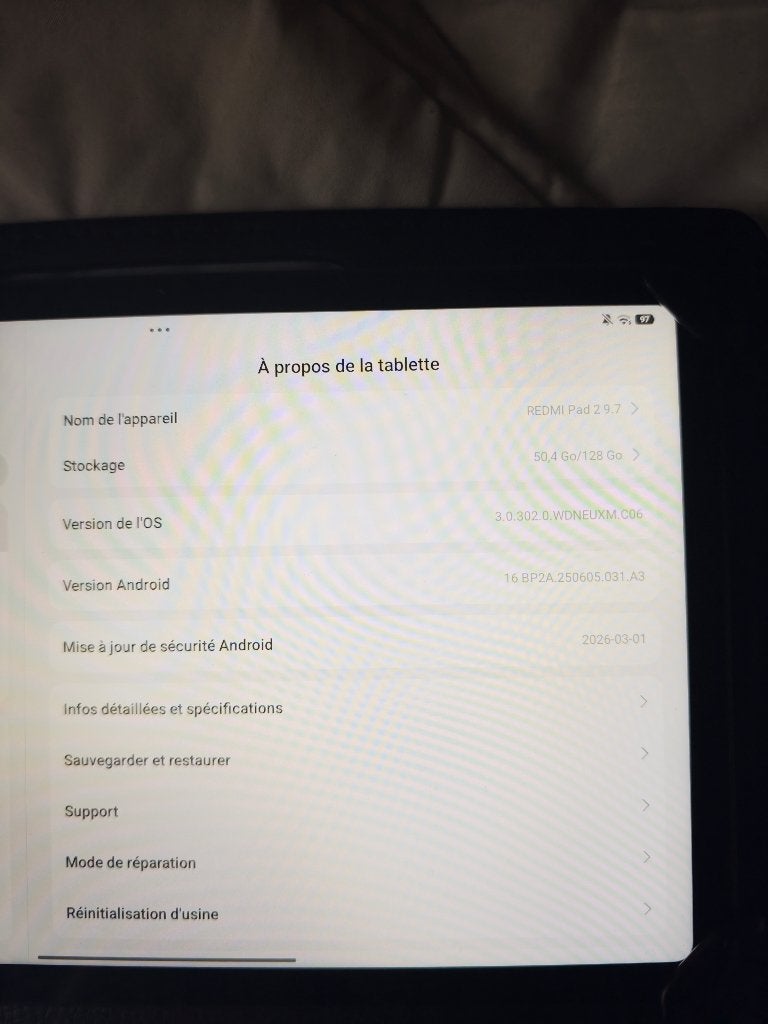 Tablette Xiaomi pad 2 (9.7), Xiaomi, Nieuw, 128 GB, Wi-Fi