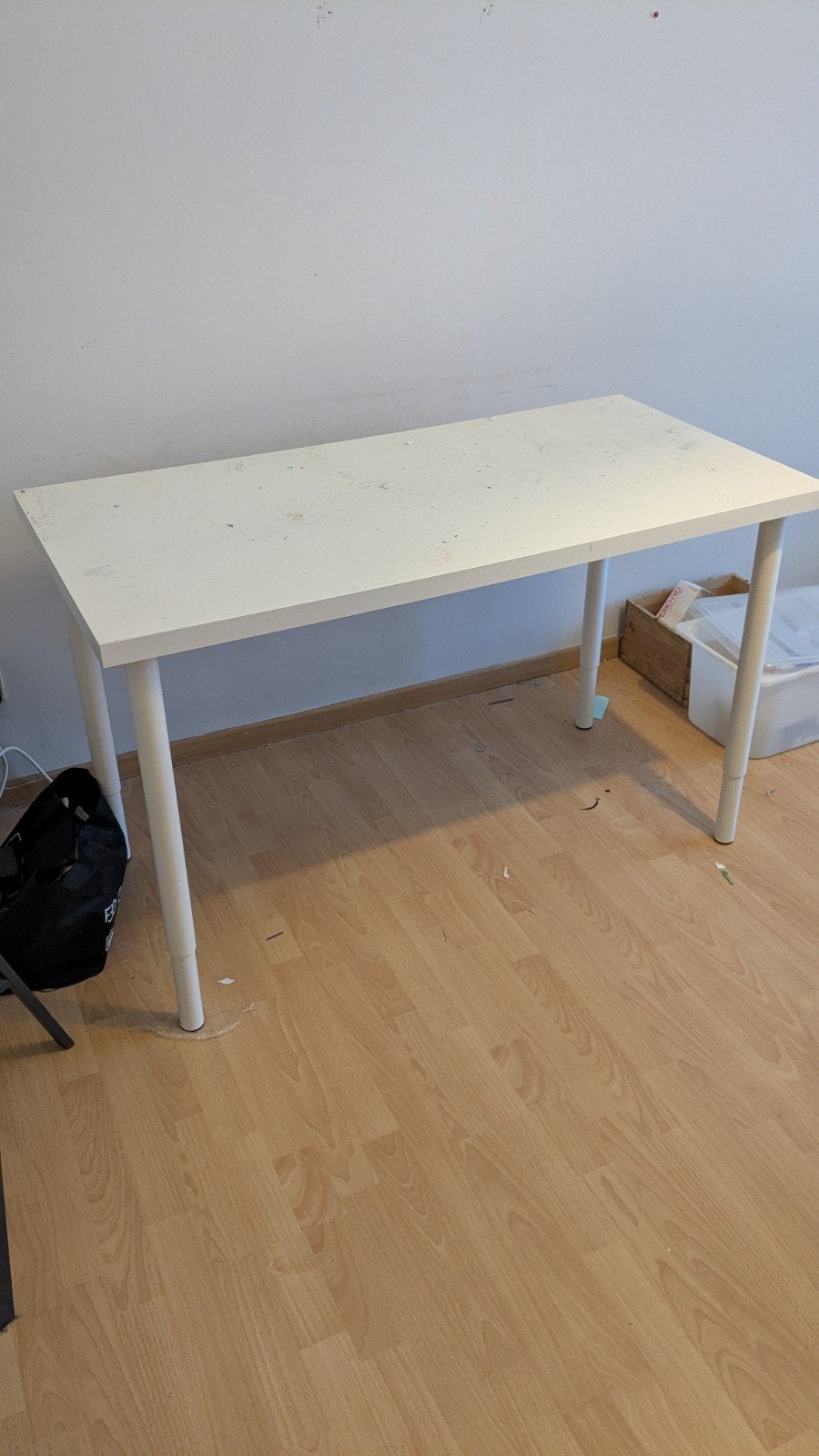 Bureau blanc, Maison & Meubles, Enlèvement, Utilisé, IKEA, Blanc