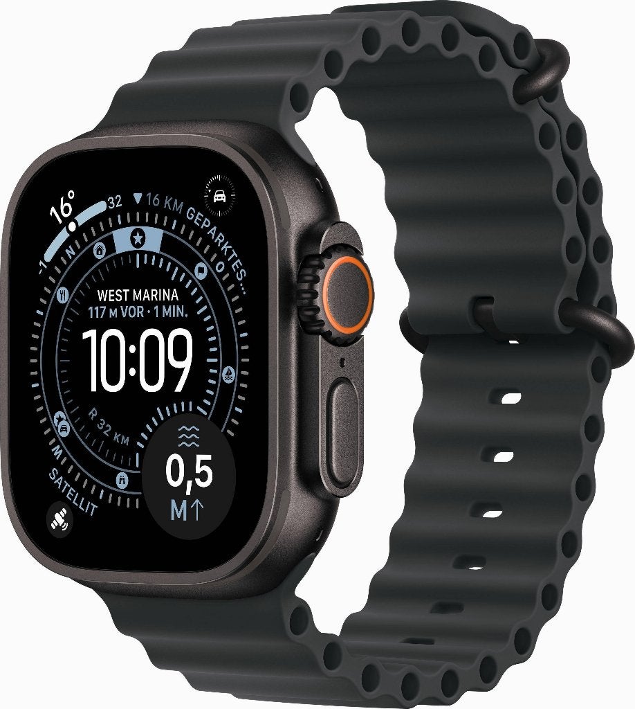 Apple Watch Ultra 2 49mm Black Titanium 4G - 2 dagen oud, Ophalen, Zwart, IOS, Nieuw