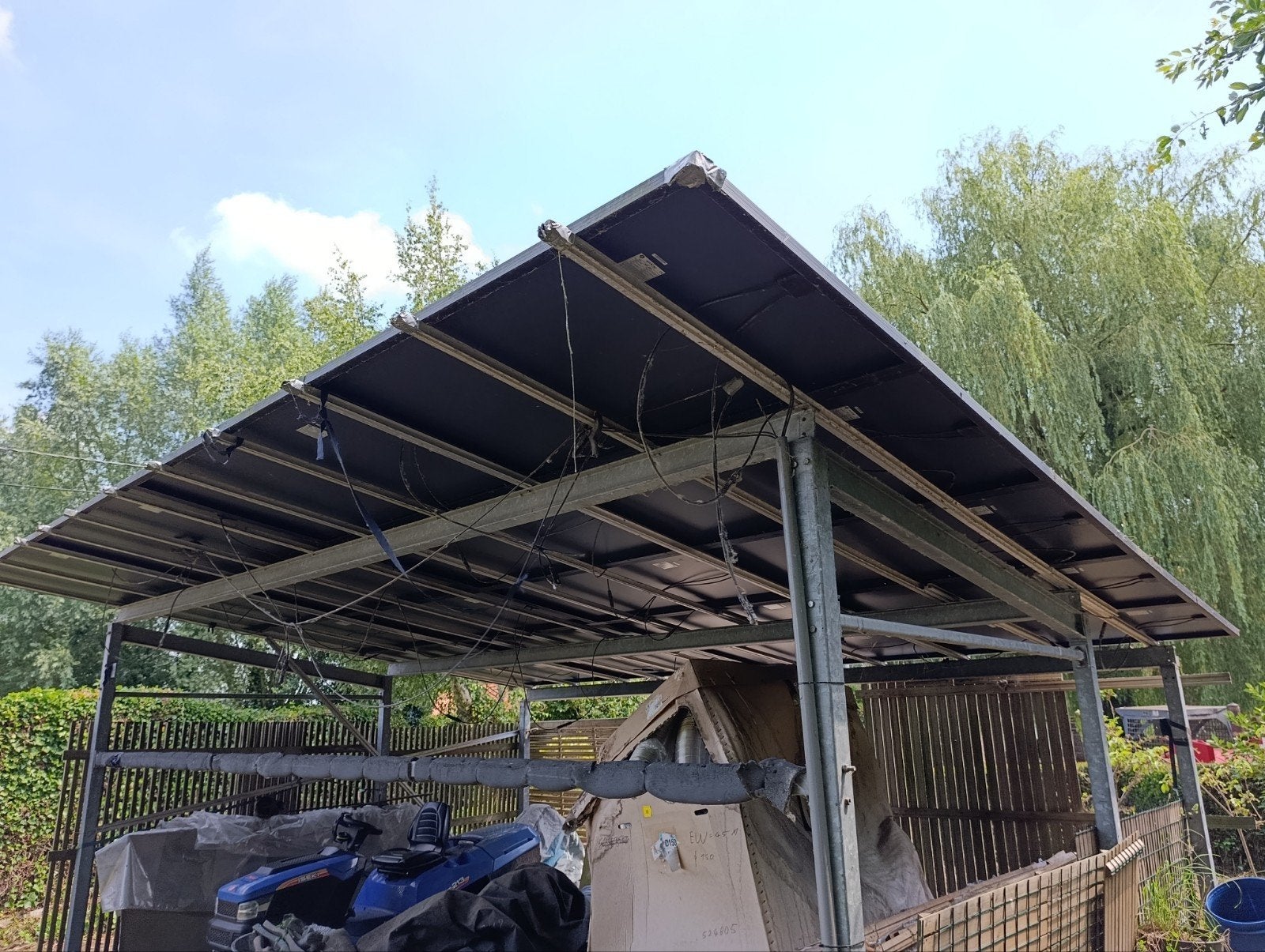 Solar carport zonnepanelen en omvormers 20 panelen, Ophalen