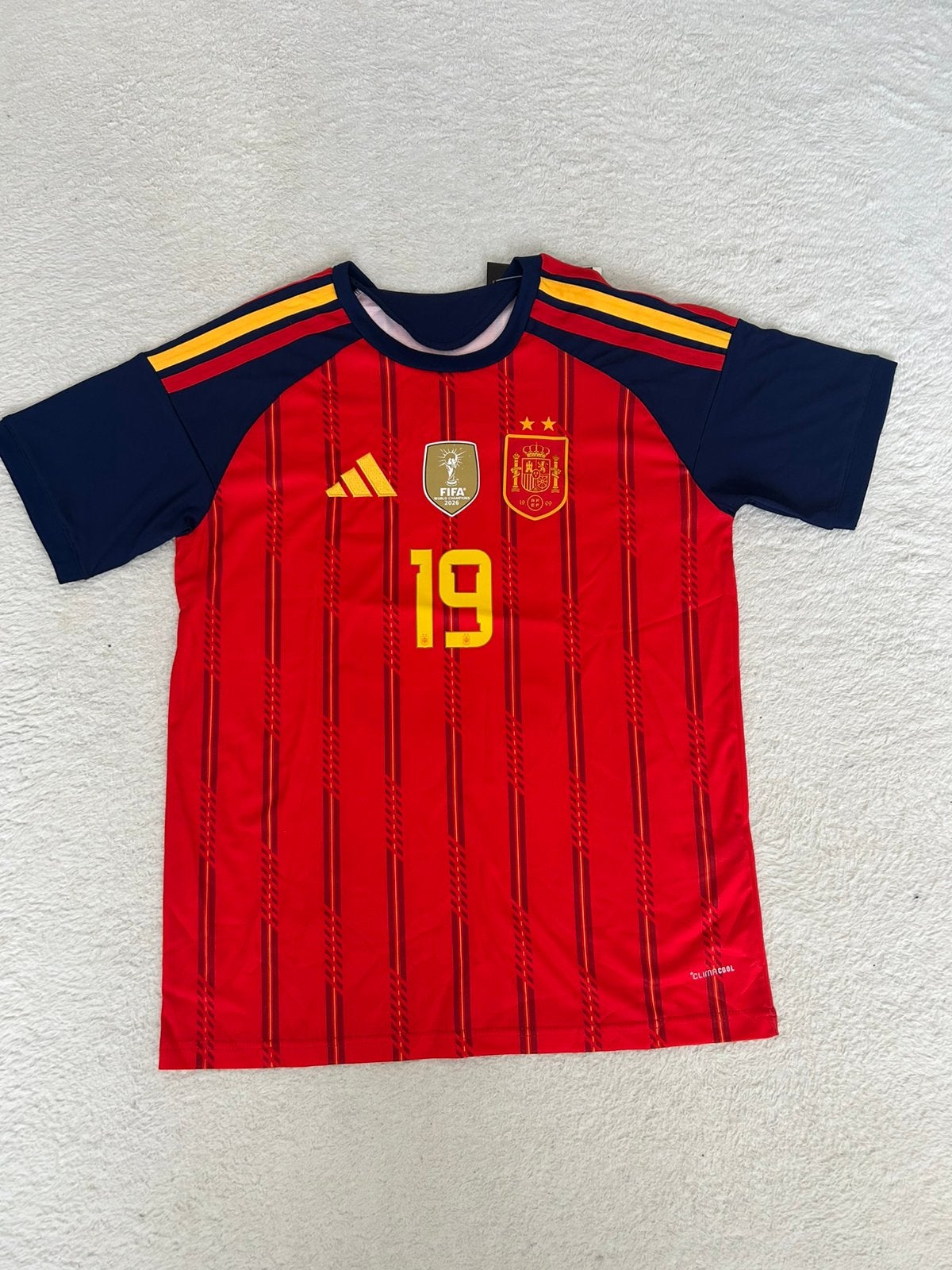 Shirt Lamine Yamal Spanje maat L, Kleding | Heren, Sportkleding, Maat 52/54 (L), Ophalen of Verzenden, Zo goed als nieuw, Voetbal