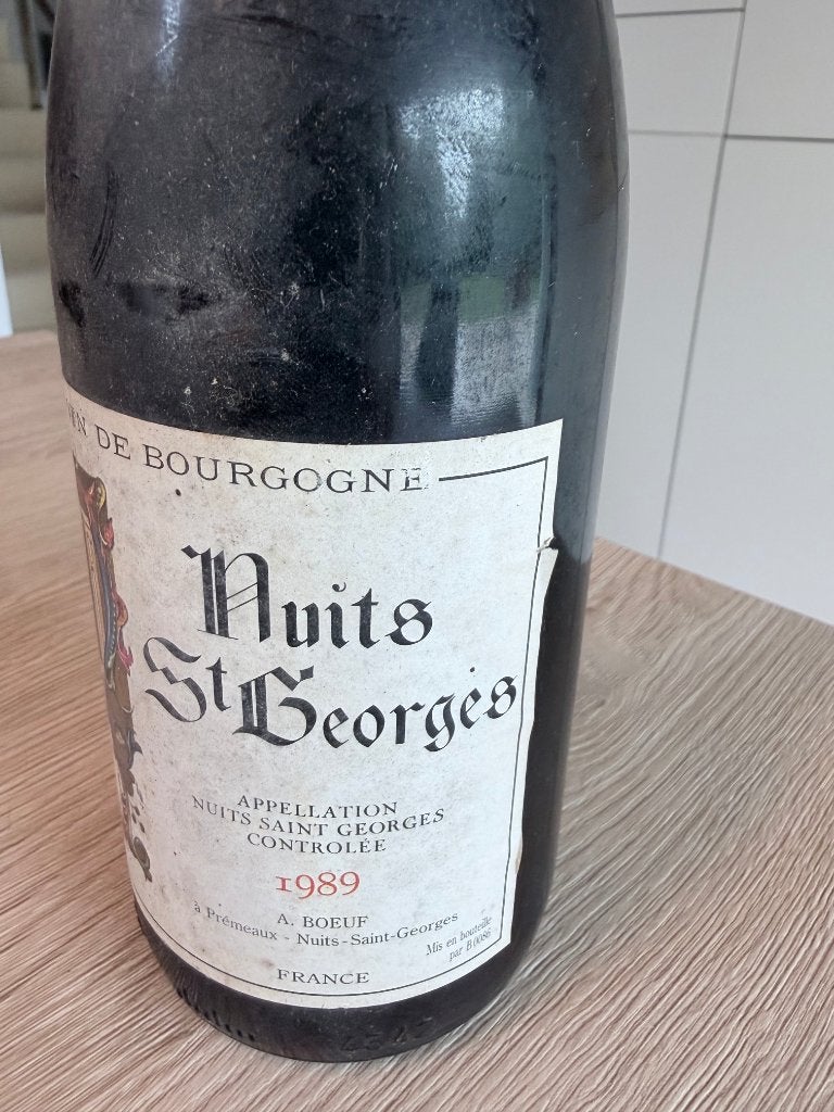 1 x Soirée Saint Georges 1989 A. Boeuf, Collections, Neuf, Pleine, Enlèvement, Vin rouge