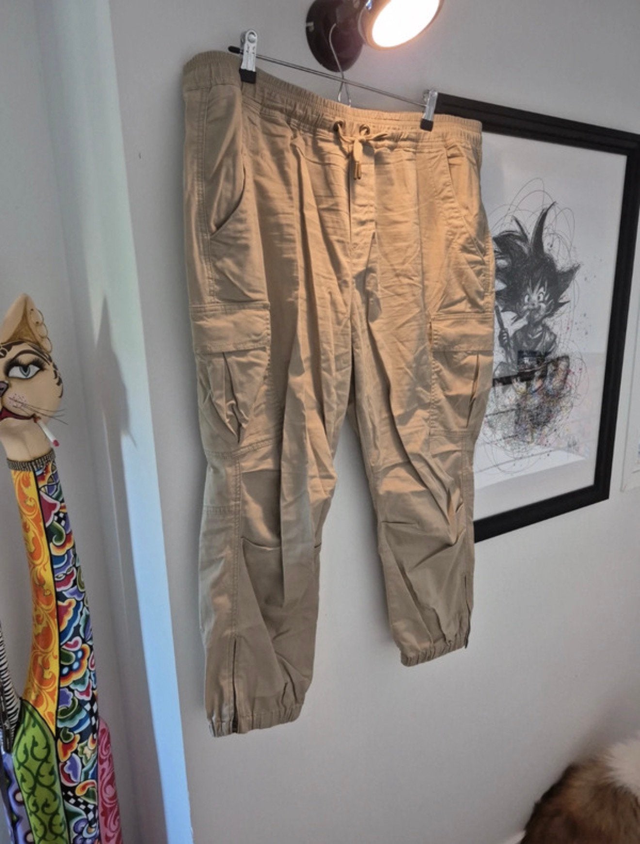 Pantalon cargo Ralph Lauren, Kleding | Heren, Broeken en Pantalons, Ophalen, Gedragen, Maat 56/58 (XL), Beige