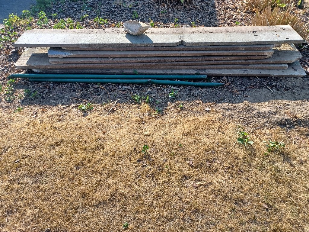 Betonplaten, Ophalen, Gebruikt, 180 tot 250 cm, Overige typen