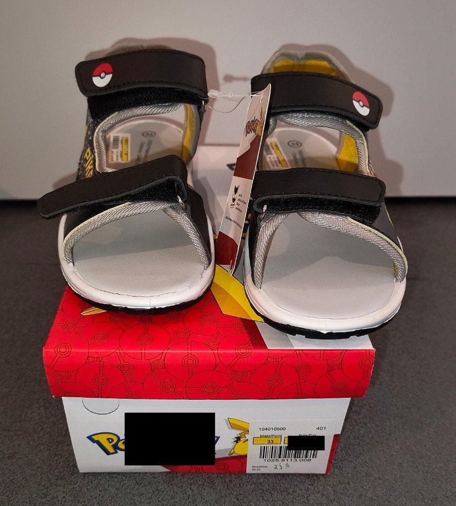 Mooie sandalen Pokémon, maat 33 (nieuw), Kinderen en Baby's, Kinderkleding | Schoenen en Sokken, Overige typen, Nieuw, Ophalen of Verzenden