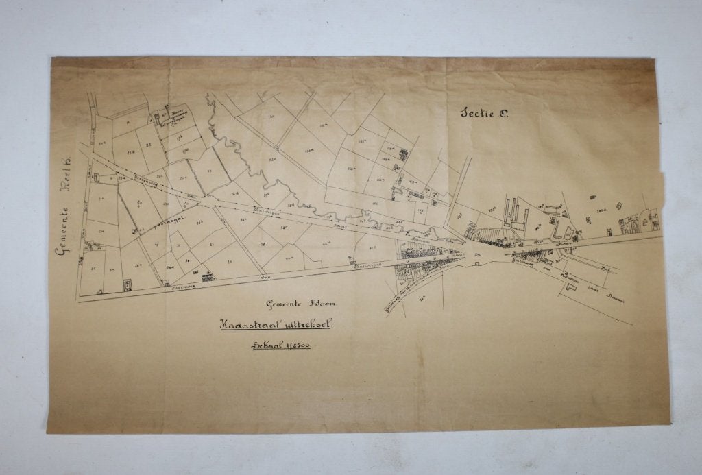 oude kadasterkaart van Boom, Ophalen of Verzenden
