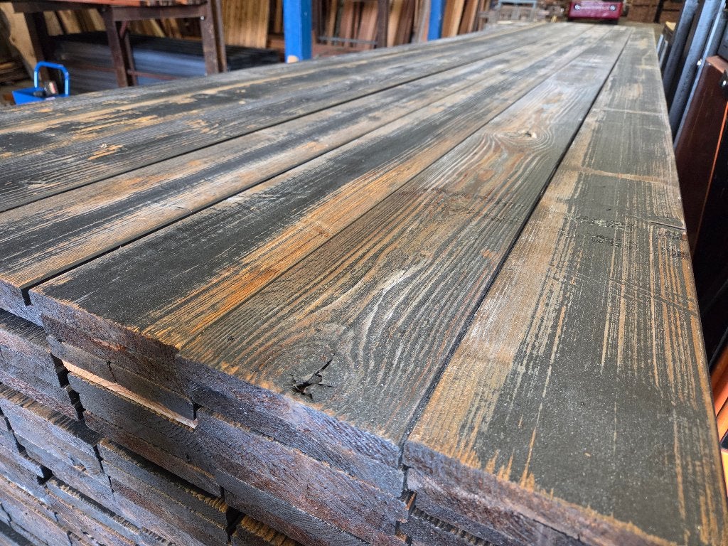 Étagères d'occasion - revêtements muraux restaurant, bar etc, Enlèvement ou Envoi, Planche, 300 cm ou plus, Moins de 25 mm