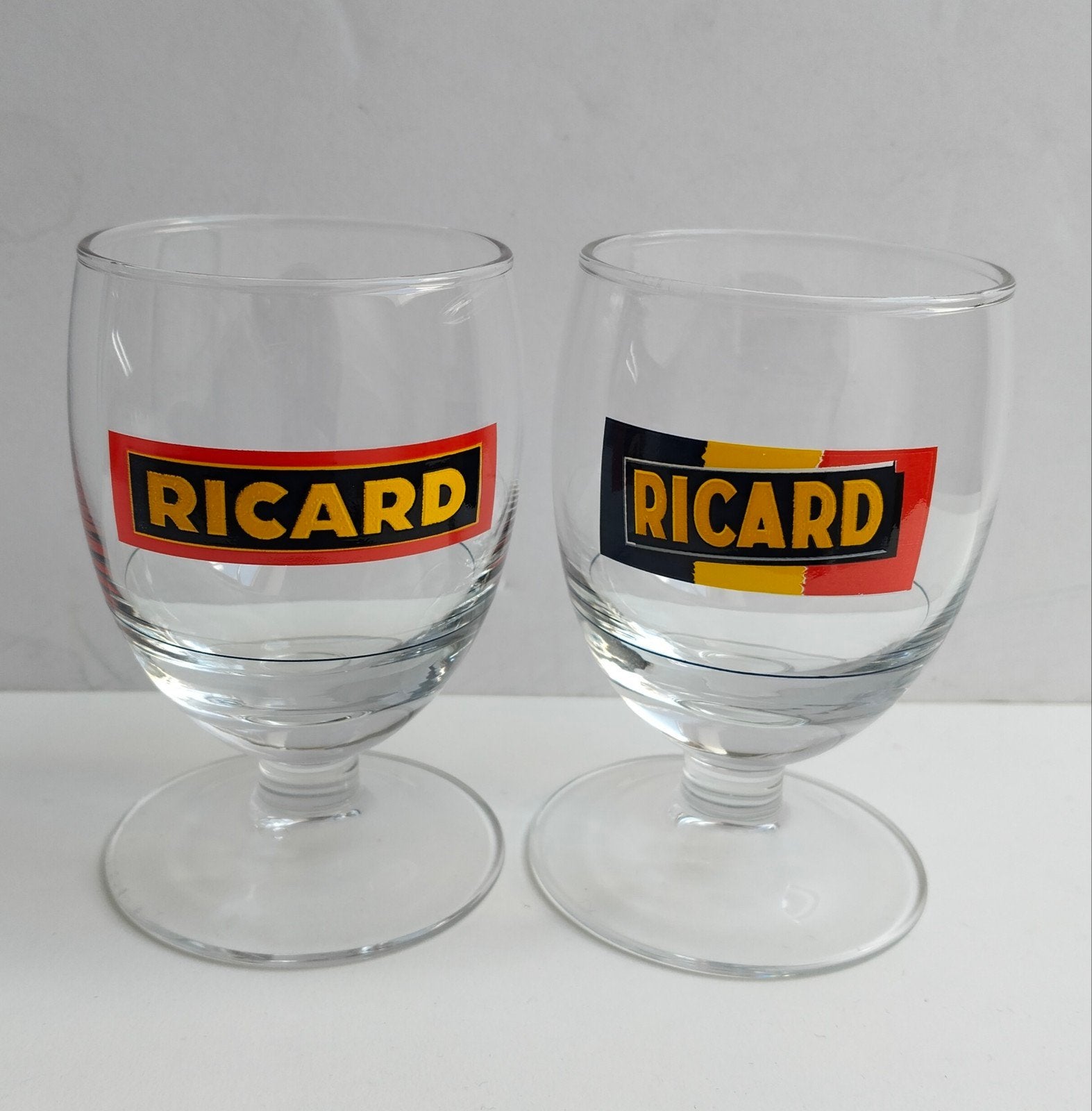 Ricard glazen, Verzamelen, Glas en Drinkglazen, Ophalen of Verzenden