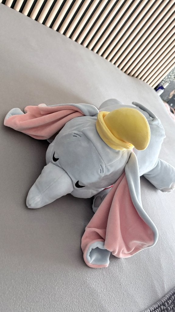 Grande peluche Dumbo, Cuddleez, Enlèvement ou Envoi, Bambi ou Dumbo, Comme neuf, Peluche