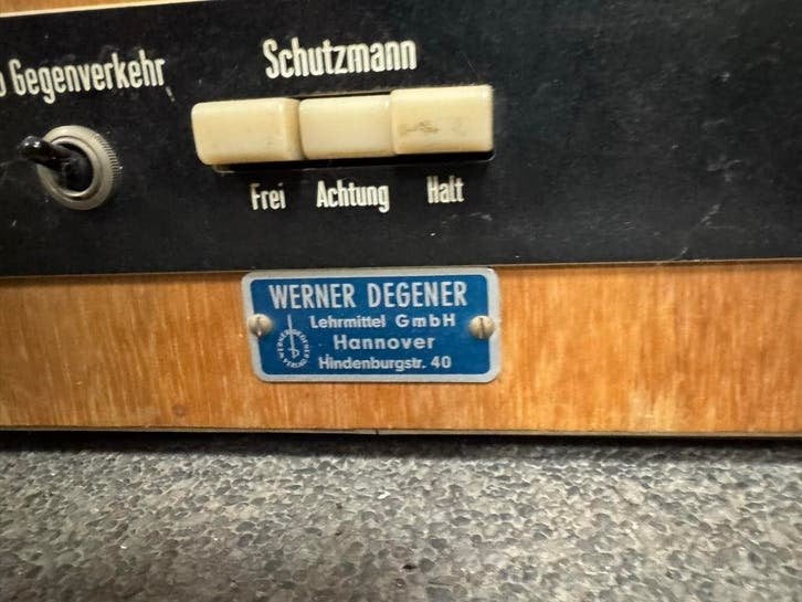 Vintage Werner Degener Leermiddel Verkeersleermiddel, Antiek en Kunst