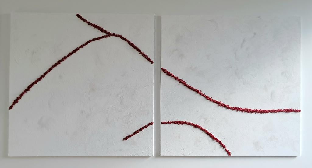 Abstract Modern Acryl canvas 100cm*100cm, Ophalen