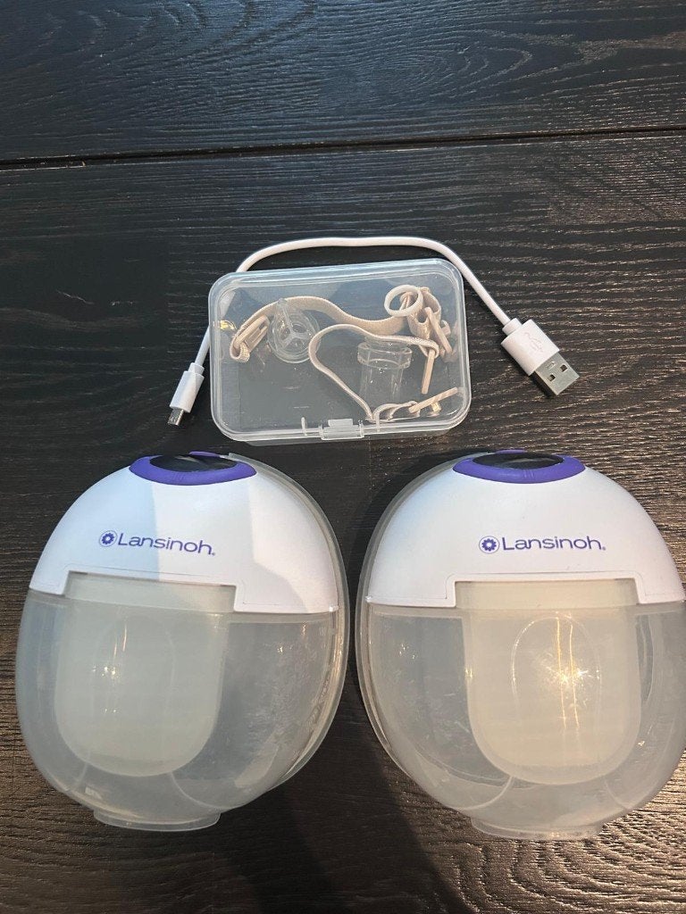 Lansinoh dubbele elektrische borstkolf handsfree, Ophalen, Overige merken, Gebruikt, Borstkolf