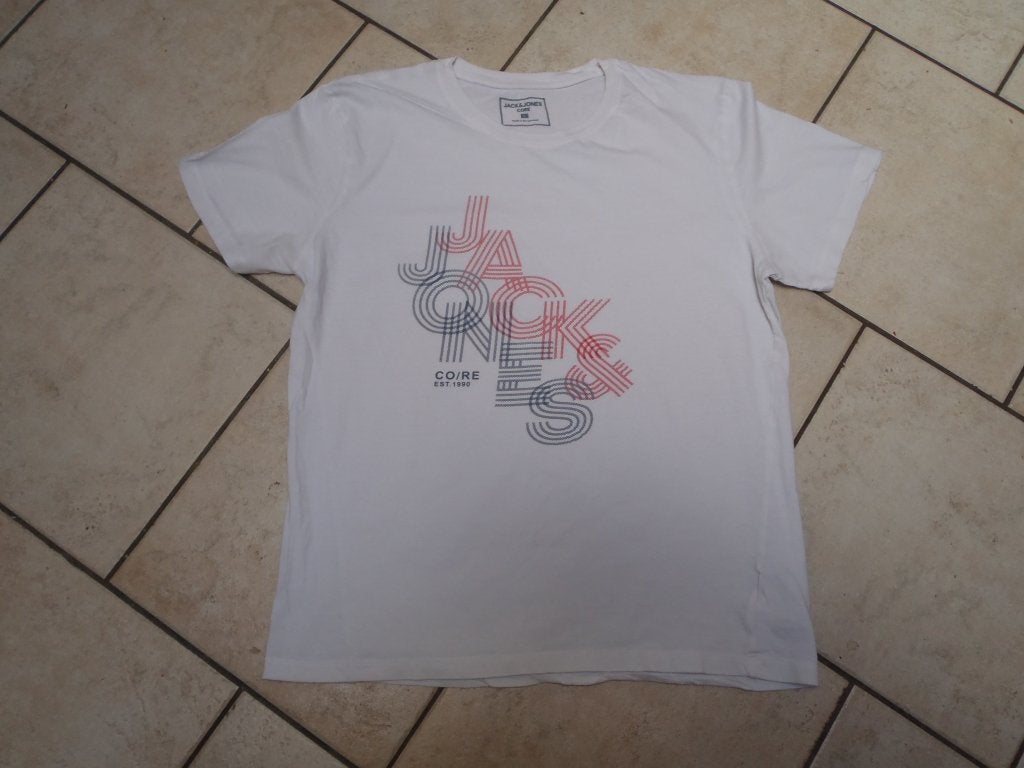 t-shirt taille L - Jack & Jones, Enlèvement ou Envoi, Jack&Jones, Blanc, Taille 52/54 (L)