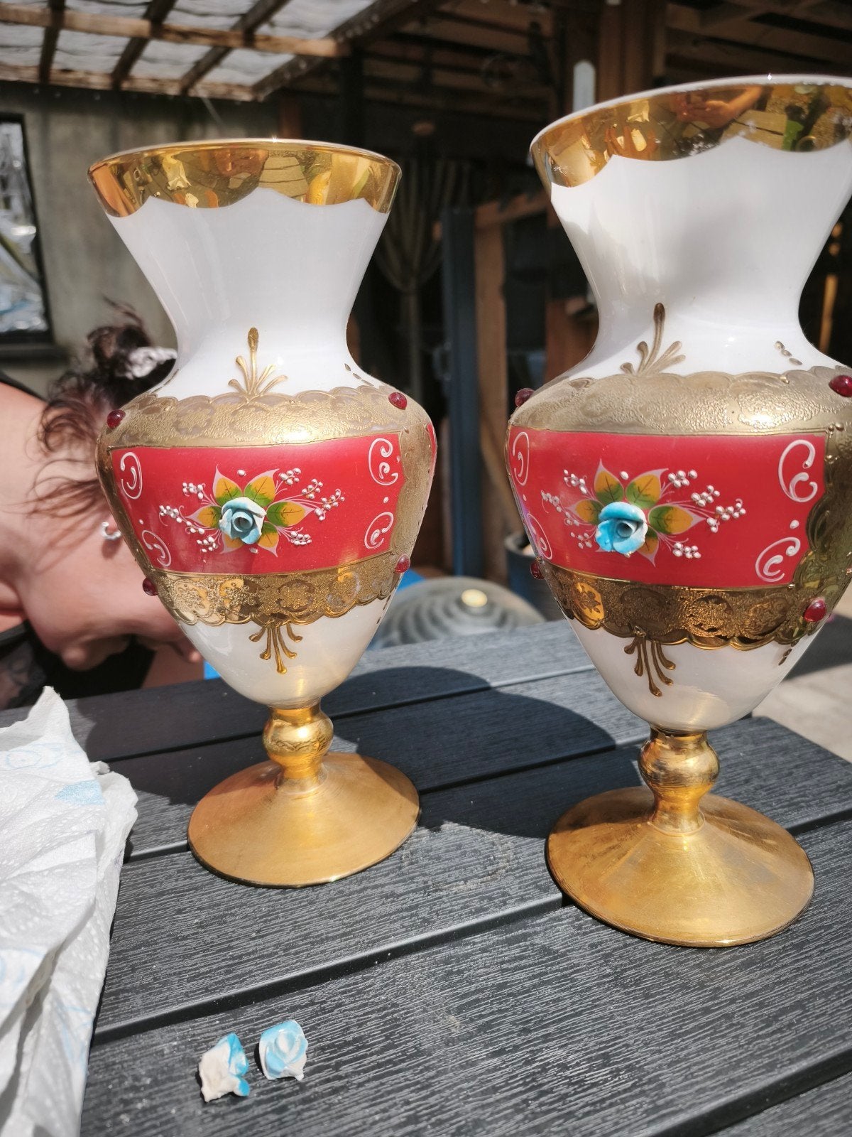 Lot de vases, Enlèvement