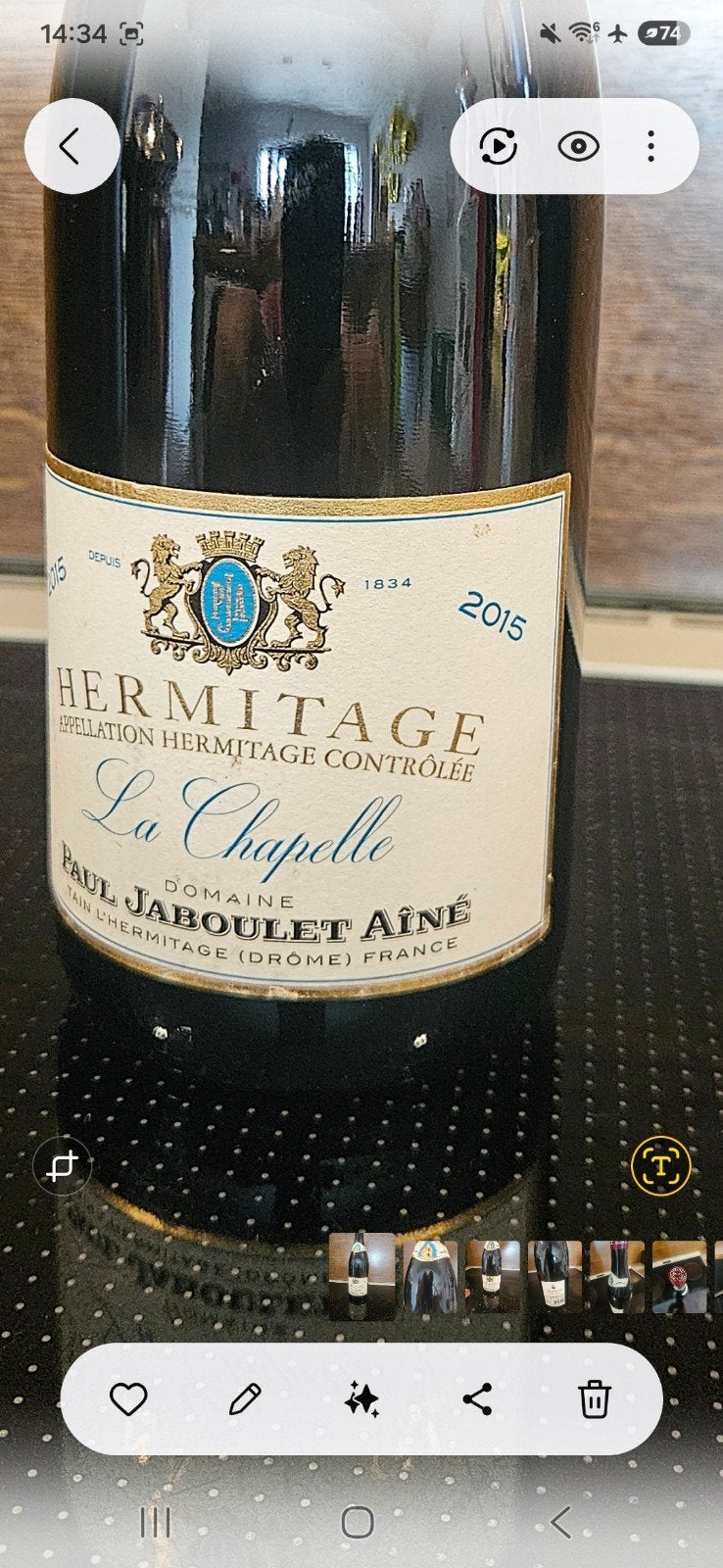 Paul Jaboulet Aîné - Hermitage "La Chapelle " 2015 ( 75cl), Ophalen, Frankrijk, Nieuw, Rode wijn