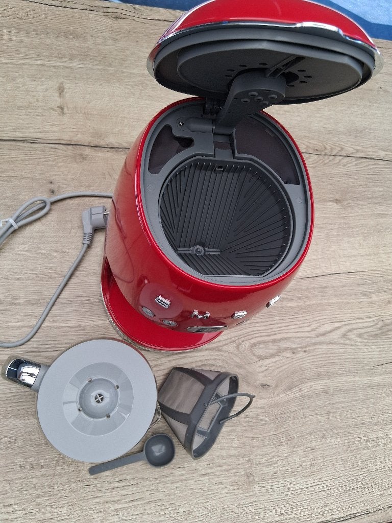 SMEG koffietoestel (rood), Café moulu, Neuf, 4 à 10 tasses, Enlèvement