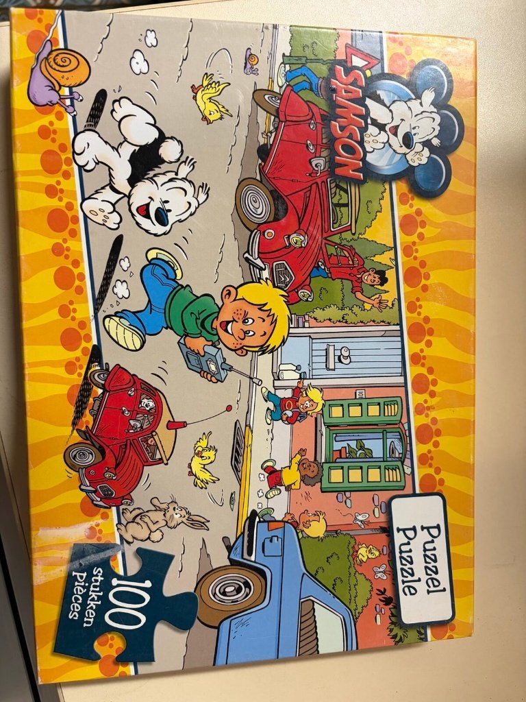 Samson en Gert puzzel — 100 stukken — compleet, Hobby en Vrije tijd, Ophalen of Verzenden, Gebruikt, Legpuzzel
