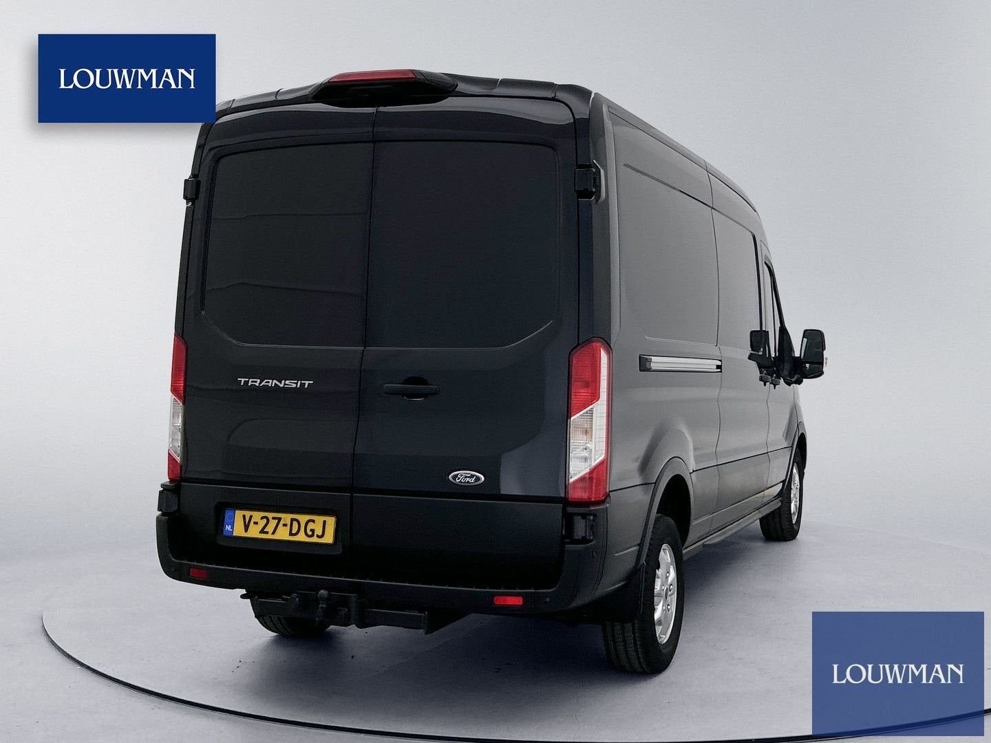 Ford Transit 350 2.0 TDCI L3H2 Limited Schuifdeur L+R 360 c, Auto's, Automaat, 241 g/km, Parkeersensor, Zwart