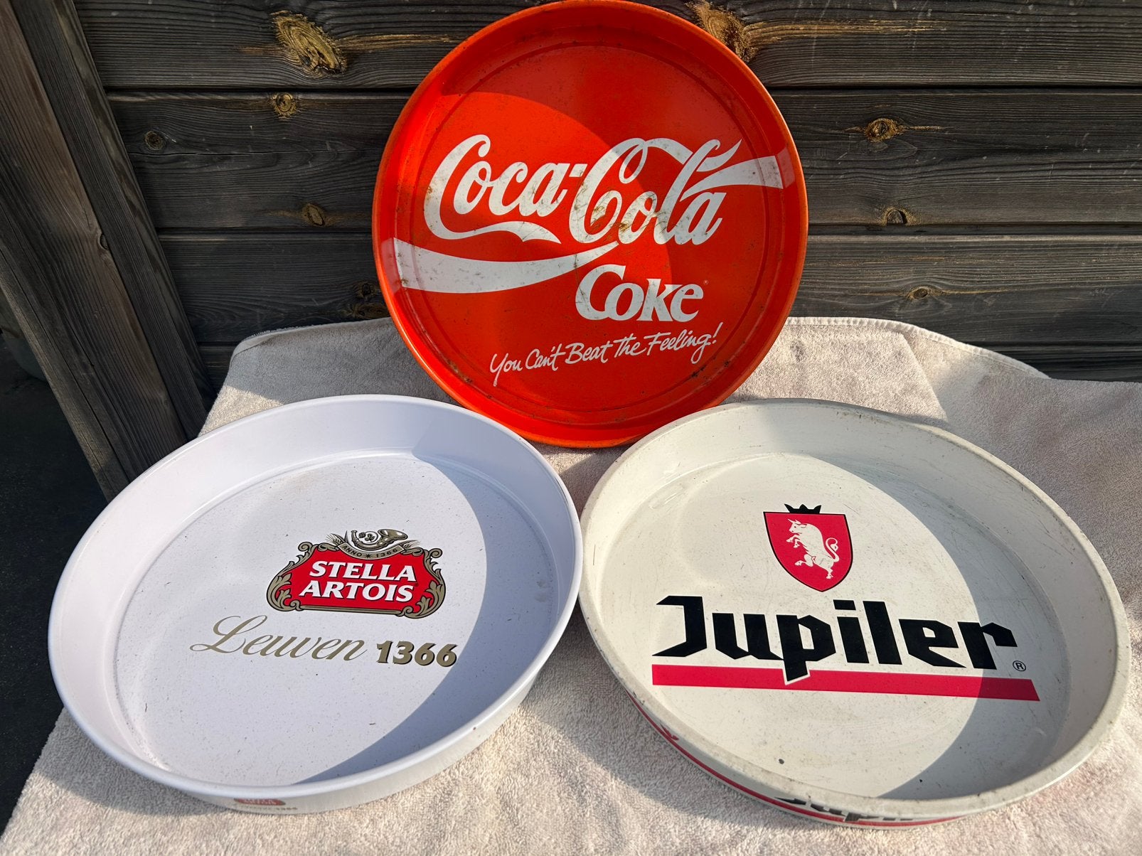 3 x Plateau Jupiler Coca Cola Stella, Collections, Enlèvement ou Envoi, Utilisé