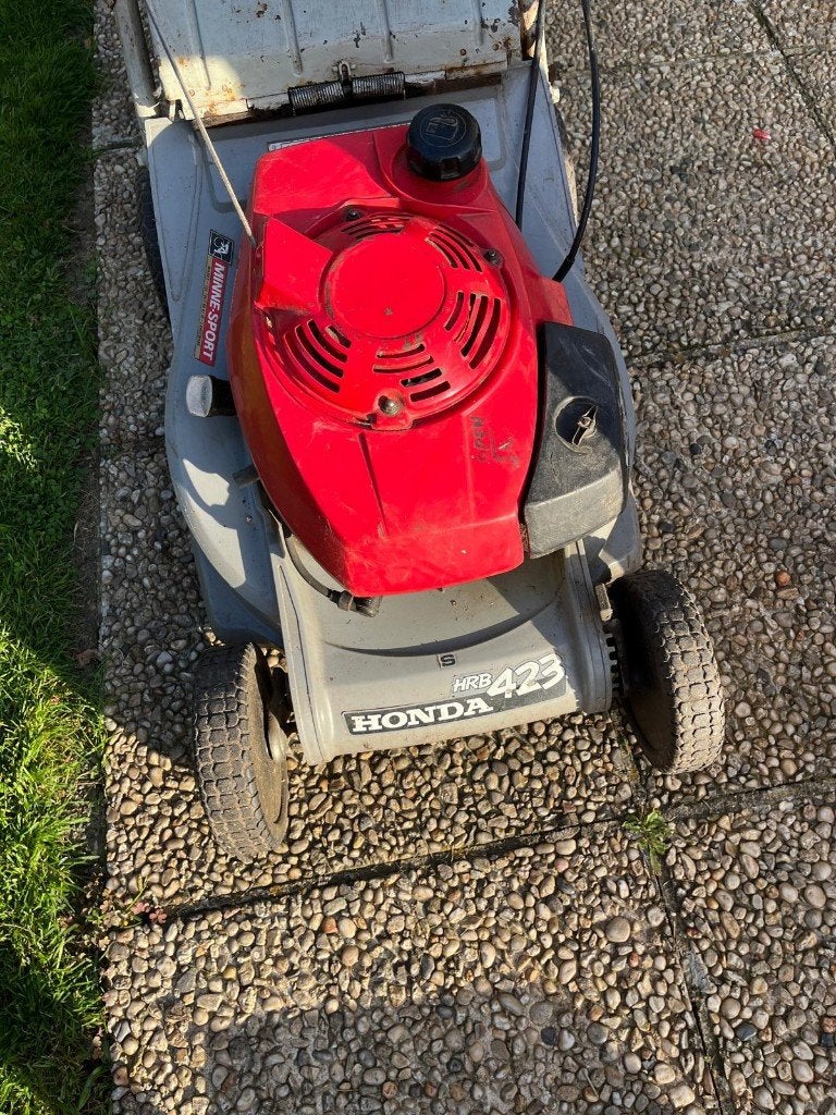 Honda zelftrekker grasmachine, Tuin en Terras, Ophalen, Cirkelmaaier, Honda, Gebruikt