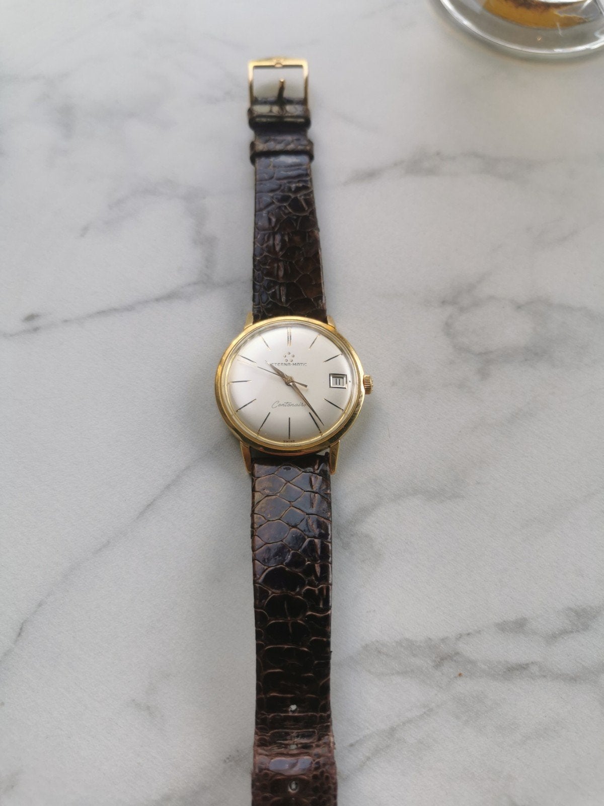 Eterna Matic Swiss 18k horloge, Handtassen en Accessoires, Horloges | Dames