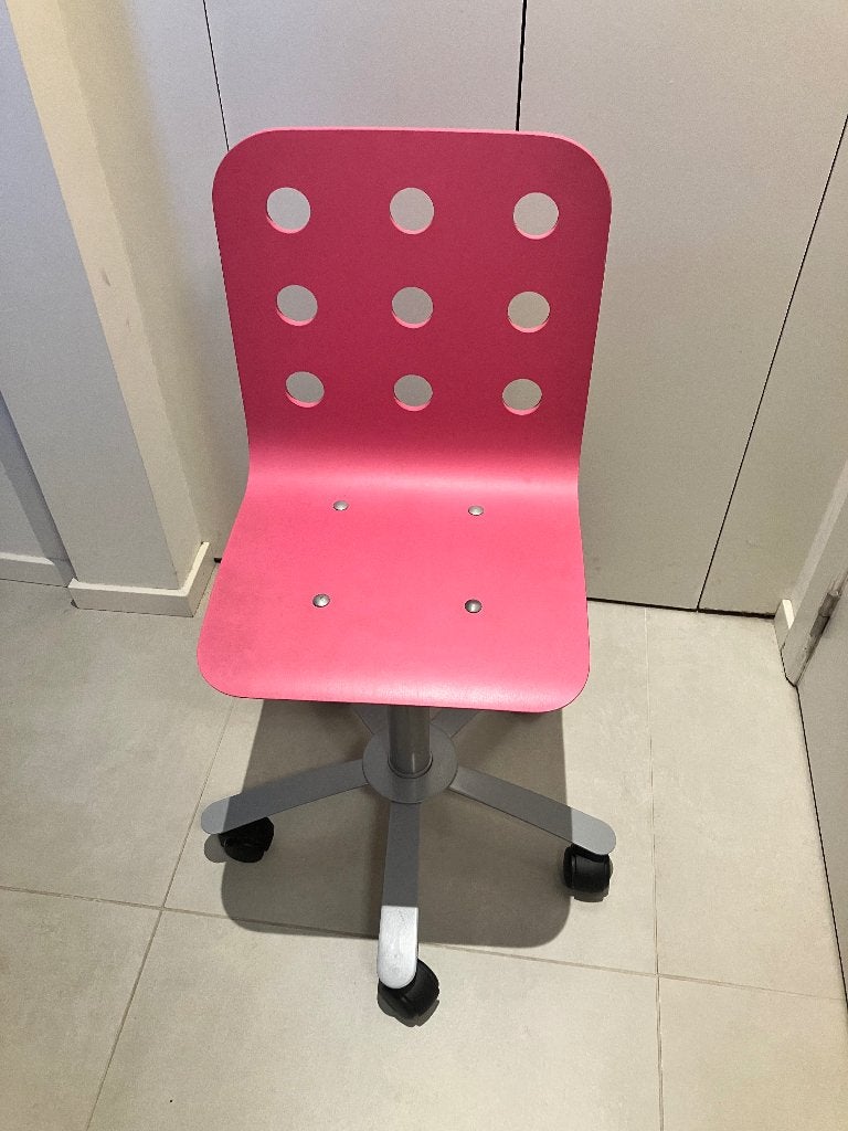 Chaise de bureau enfant rose IKEA, Enlèvement, Comme neuf, Rose, Chaise de bureau