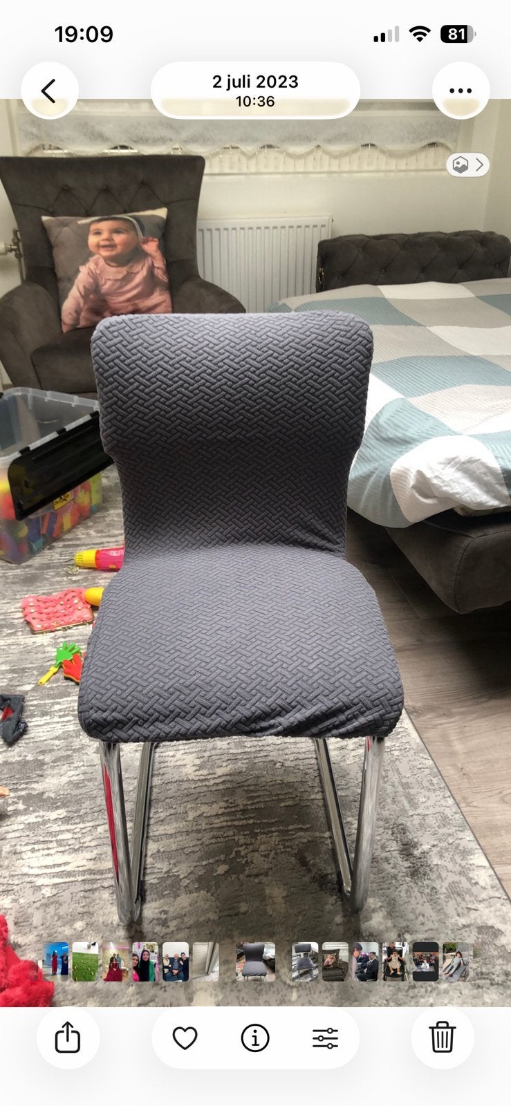 Heb er 6 heel stevige stoelen met inox poten, Ophalen, Zo goed als nieuw