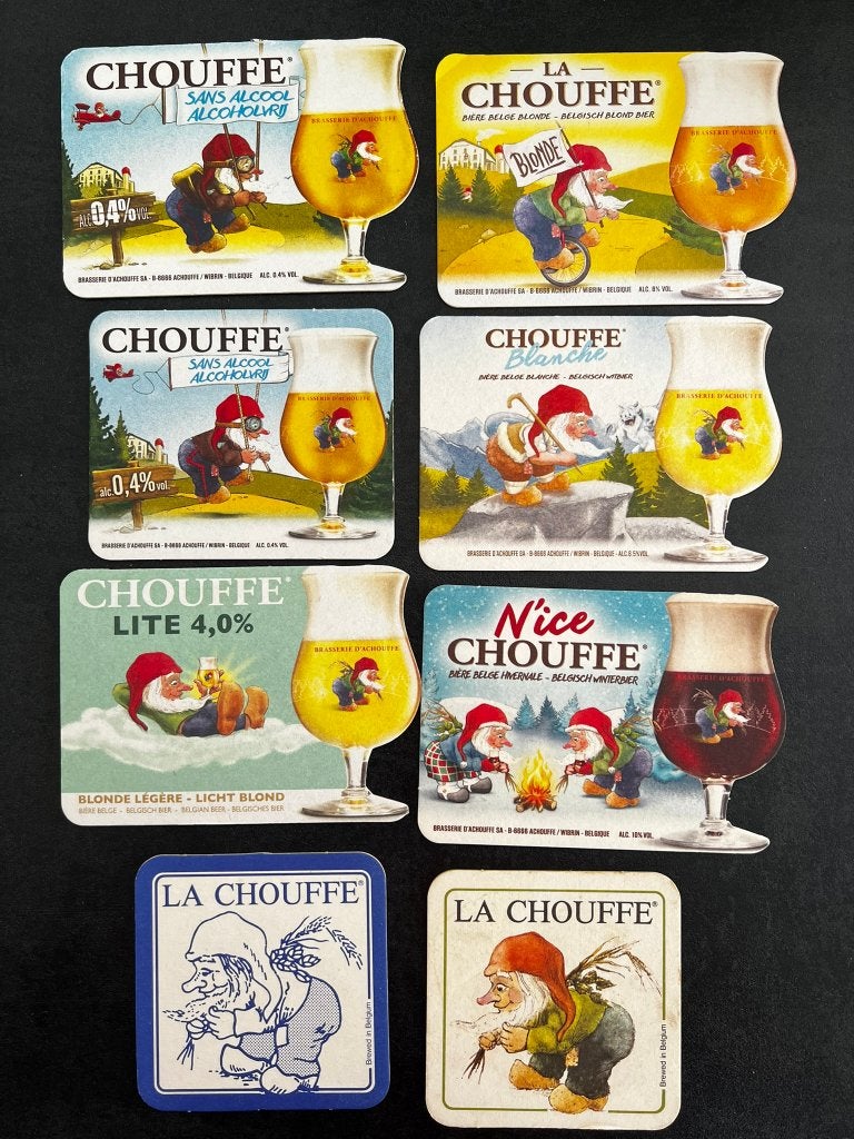 Bierviltjes - LA CHOUFFE 15, Verzamelen, Biermerken, Ophalen of Verzenden, Zo goed als nieuw, Viltje(s), Overige merken