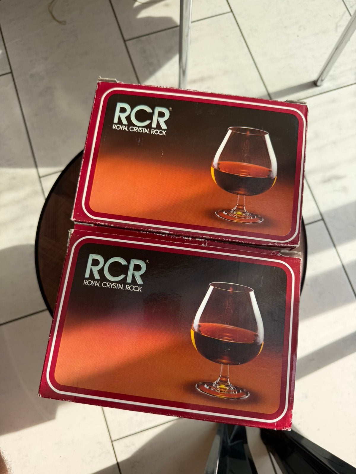RCR (Royal Crystal Rock) brandy glazen (4 stuks), Enlèvement