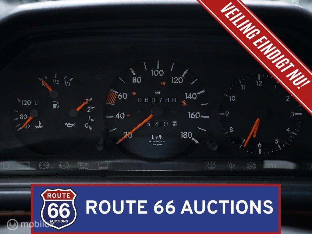 Mercedes-Benz 230 CE | 1993 | Route 66 Auctions, Auto's, Zwart, Mercedes-Benz, Bedrijf, Handgeschakeld
